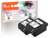 Peach Doppelpack Druckköpfe schwarz kompatibel zu  Lexmark, Canon, IBM, Epson, Konica Minolta, Brother, Ricoh, Apple BC-02BK, 0895A002