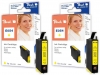 Peach Doppelpack Tintenpatronen gelb kompatibel zu  Epson T0544Y*2, C13T05444010