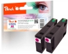 Peach Doppelpack Tintenpatronen magenta kompatibel zu  Epson T7023 m*2, C13T70234010*2