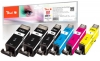 Peach Spar Pack Plus Tintenpatronen kompatibel zu  Canon PGI-520*2, CLI-521, 2934B007