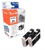 Peach Doppelpack Tintenpatronen schwarz kompatibel zu  Epson T1281 bk*2, C13T12814011