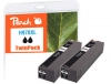 Peach Doppelpack Tintenpatrone schwarz HC kompatibel zu  HP No. 970XL bk*2, CN625A*2