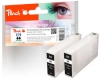 Peach Doppelpack Tintenpatronen schwarz kompatibel zu  Epson No. 79 bk*2, C13T79114010*2