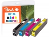 Peach Spar Pack Tintenpatronen kompatibel zu  HP No. 913A, L0R95AE, F6T77AE, F6T78AE, F6T79AE