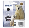 210842 - Oryginalny wklad atramentowy czarny No. 26 bk, C13T26014010 Epson