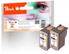 318789 - Peach Doppelpack Druckköpfe color kompatibel zu CL-51C*2, 0618B001 Canon